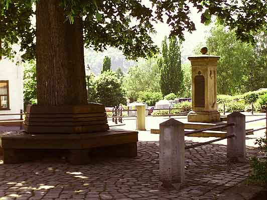 Brunnen mit Linde