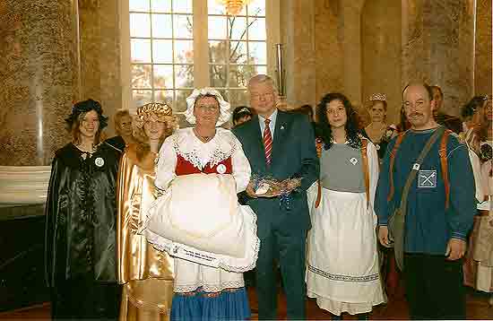 Empfang beim hessischen Ministerpräsidenten