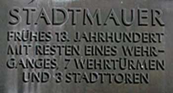 Tafel Stadtmauer